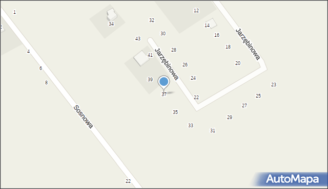 Sopieszyno, Jarzębinowa, 37, mapa Sopieszyno