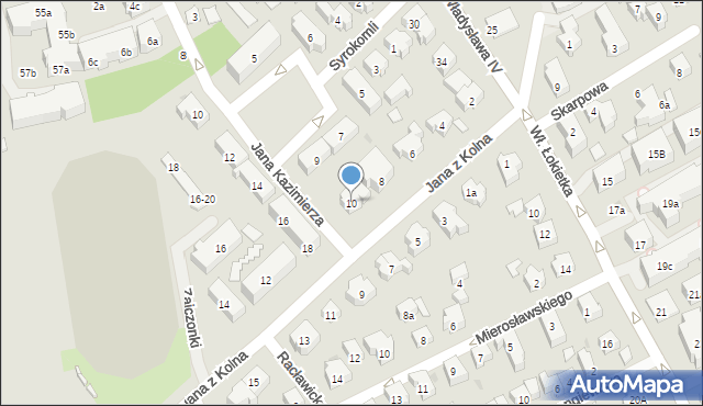 Sopot, Jana z Kolna, 10, mapa Sopotu