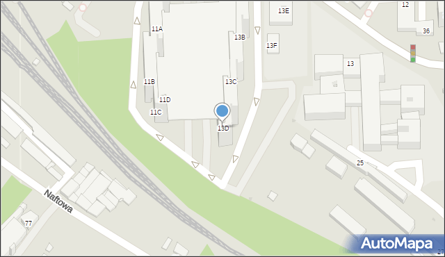 Sosnowiec, Jagiellońska, 13D, mapa Sosnowca