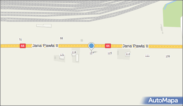 Spytkowice, Jana Pawła II, 117, mapa Spytkowice