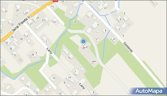 Spytkowice, Jana Pawła II, 19, mapa Spytkowice