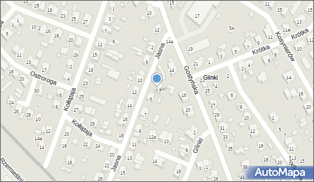 Śrem, Jasna, 1/3, mapa Śrem