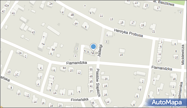 Środa Śląska, Jagiellońska, 8, mapa Środa Śląska