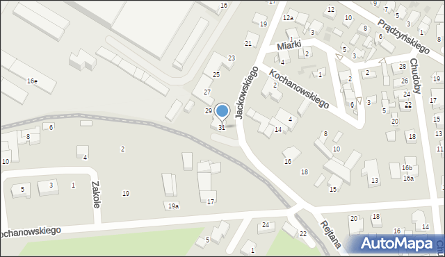 Środa Wielkopolska, Jackowskiego Maksymiliana, 31, mapa Środa Wielkopolska