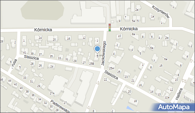 Środa Wielkopolska, Jackowskiego Maksymiliana, 5, mapa Środa Wielkopolska