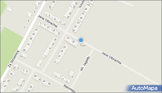 Środa Wielkopolska, Jana Olbrachta, 38, mapa Środa Wielkopolska