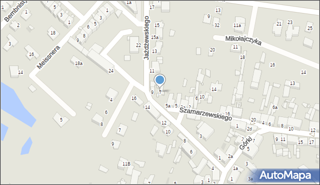 Środa Wielkopolska, Jażdżewskiego Ludwika, ks., 7, mapa Środa Wielkopolska