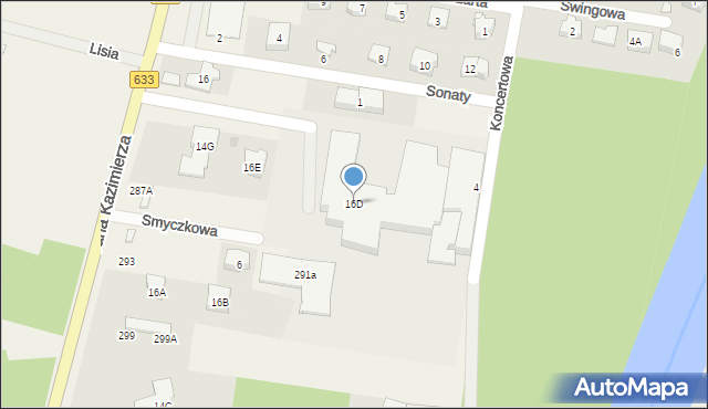 Stanisławów Pierwszy, Jana Kazimierza, 16D, mapa Stanisławów Pierwszy