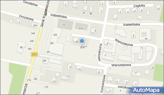 Stanisławów Pierwszy, Jana Kazimierza, 263c, mapa Stanisławów Pierwszy