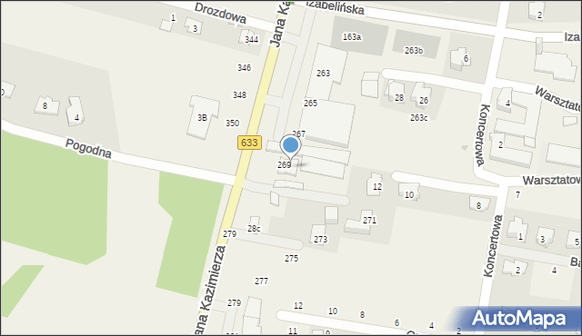 Stanisławów Pierwszy, Jana Kazimierza, 30, mapa Stanisławów Pierwszy