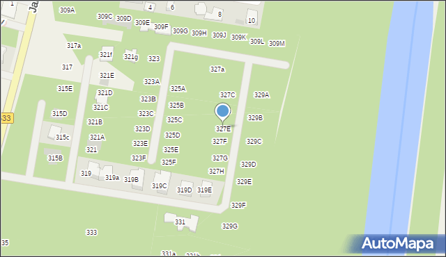 Stanisławów Pierwszy, Jana Kazimierza, 327E, mapa Stanisławów Pierwszy