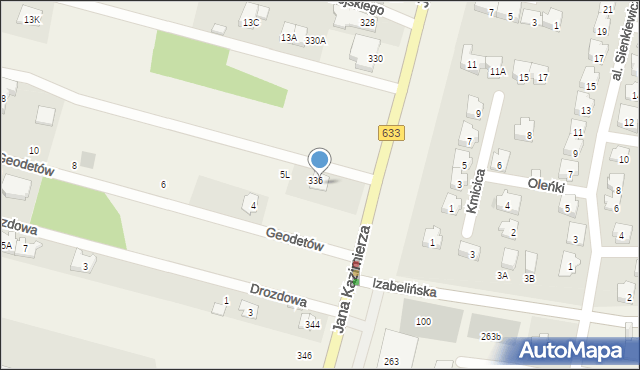 Stanisławów Pierwszy, Jana Kazimierza, 5C, mapa Stanisławów Pierwszy