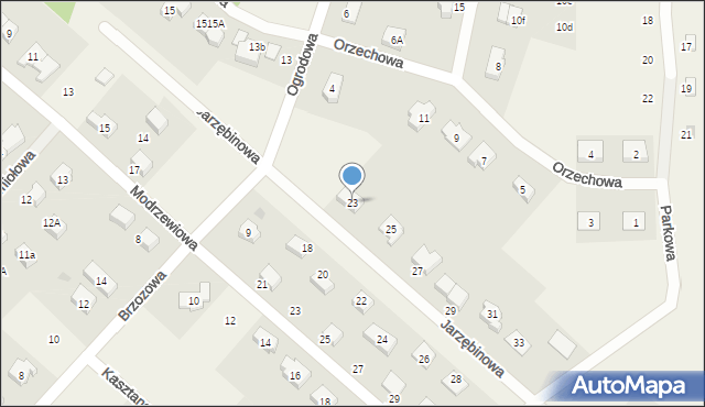 Stanowice, Jarzębinowa, 23, mapa Stanowice