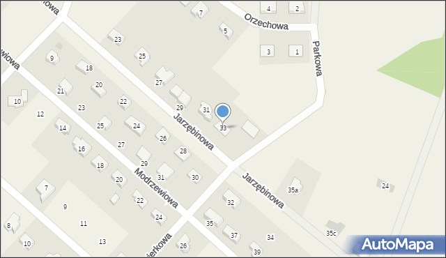 Stanowice, Jarzębinowa, 33, mapa Stanowice