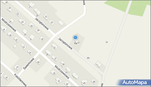 Stanowice, Jarzębinowa, 35a, mapa Stanowice