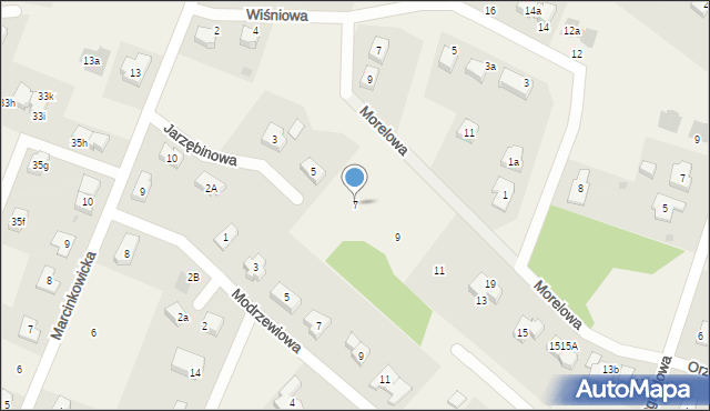Stanowice, Jarzębinowa, 7, mapa Stanowice