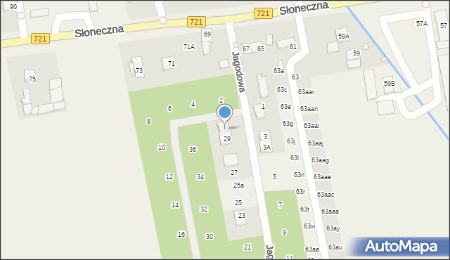 Stara Iwiczna, Jagodowa, 29A, mapa Stara Iwiczna