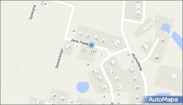 Stara Kiszewa, Jana Pawła II, 3, mapa Stara Kiszewa