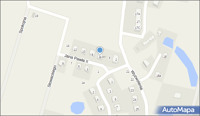 Stara Kiszewa, Jana Pawła II, 6, mapa Stara Kiszewa