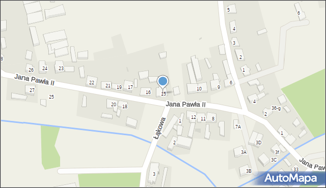 Stara Łubianka, Jana Pawła II, 15, mapa Stara Łubianka