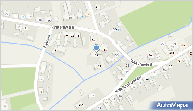 Stara Łubianka, Jana Pawła II, 3A, mapa Stara Łubianka