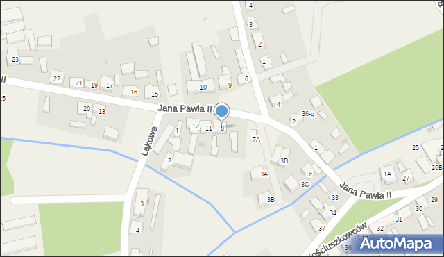 Stara Łubianka, Jana Pawła II, 8, mapa Stara Łubianka