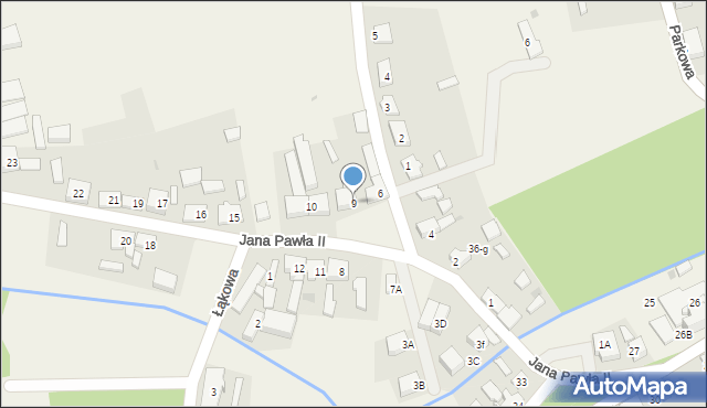 Stara Łubianka, Jana Pawła II, 9, mapa Stara Łubianka