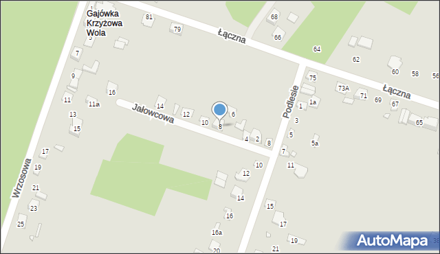 Starachowice, Jałowcowa, 8, mapa Starachowic