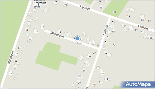 Starachowice, Jałowcowa, 9, mapa Starachowic