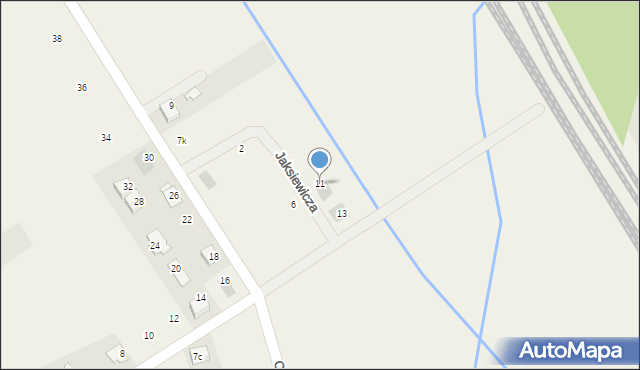 Stare Koźle, Jaksiewicza Józefa, 11, mapa Stare Koźle