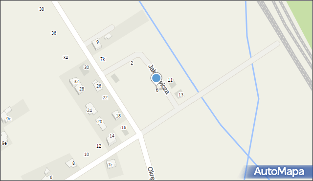 Stare Koźle, Jaksiewicza Józefa, 6, mapa Stare Koźle