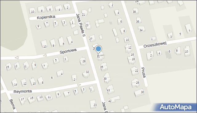 Stare Pole, Jana Pawła II, 31, mapa Stare Pole