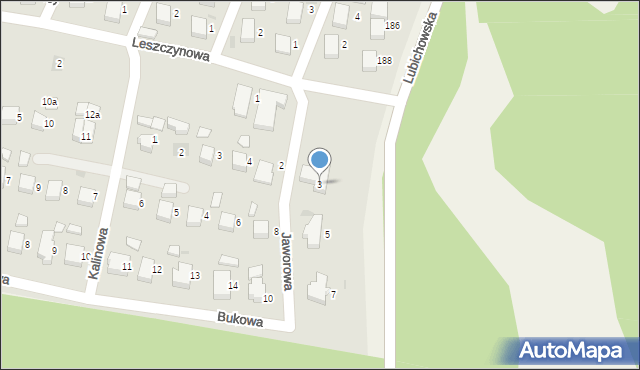 Starogard Gdański, Jaworowa, 3, mapa Starogard Gdański