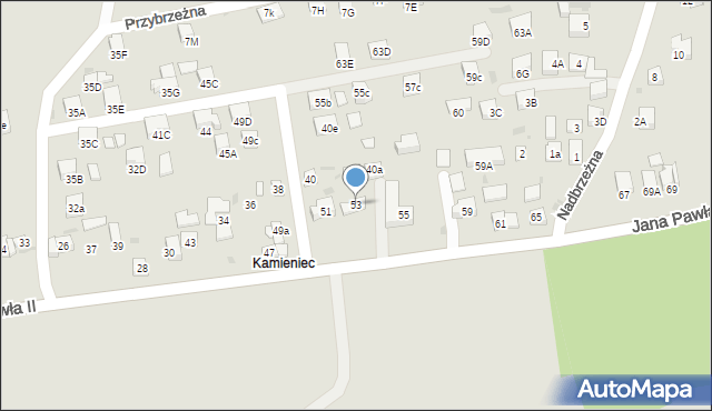 Stary Sącz, Jana Pawła II, 53, mapa Stary Sącz