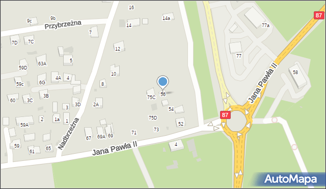 Stary Sącz, Jana Pawła II, 56, mapa Stary Sącz