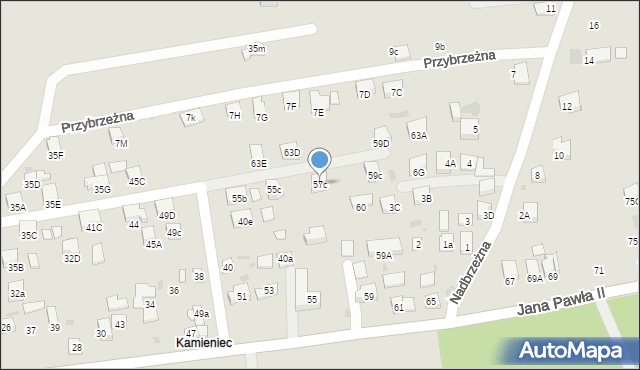 Stary Sącz, Jana Pawła II, 57c, mapa Stary Sącz