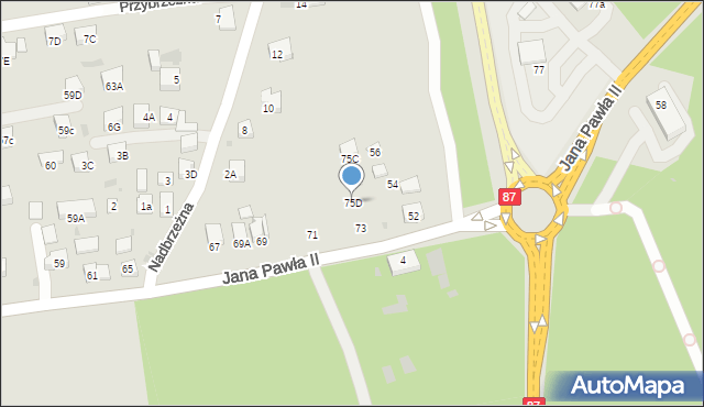 Stary Sącz, Jana Pawła II, 75D, mapa Stary Sącz