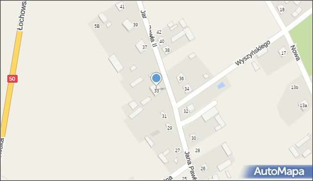 Strachówka, Jana Pawła II, 33, mapa Strachówka