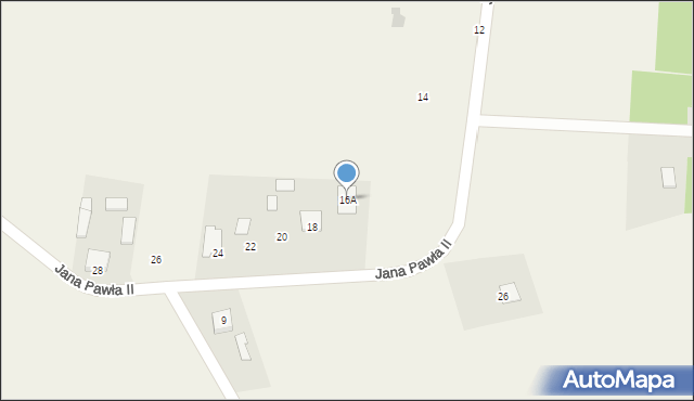 Strachówko, Jana Pawła II, 16A, mapa Strachówko