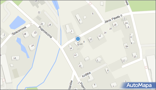 Straszyn, Jana Pawła II, 6, mapa Straszyn