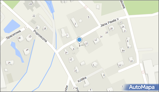 Straszyn, Jana Pawła II, 8, mapa Straszyn