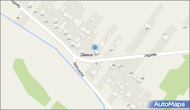 Strzegom, Jagiełły Jana, ks., 153, mapa Strzegom