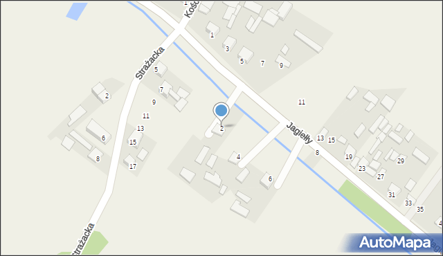 Strzegom, Jagiełły Jana, ks., 2, mapa Strzegom