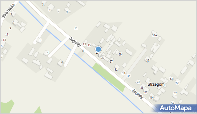 Strzegom, Jagiełły Jana, ks., 21, mapa Strzegom