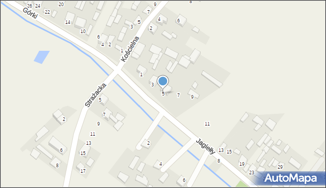 Strzegom, Jagiełły Jana, ks., 5, mapa Strzegom