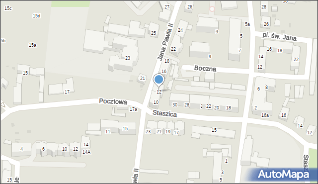 Strzelin, Jana Pawła II, 12, mapa Strzelin