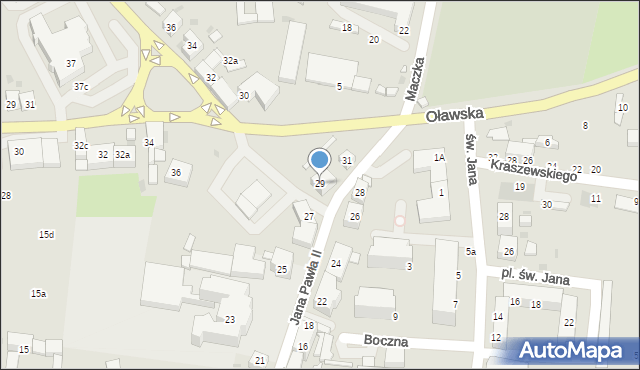 Strzelin, Jana Pawła II, 29, mapa Strzelin