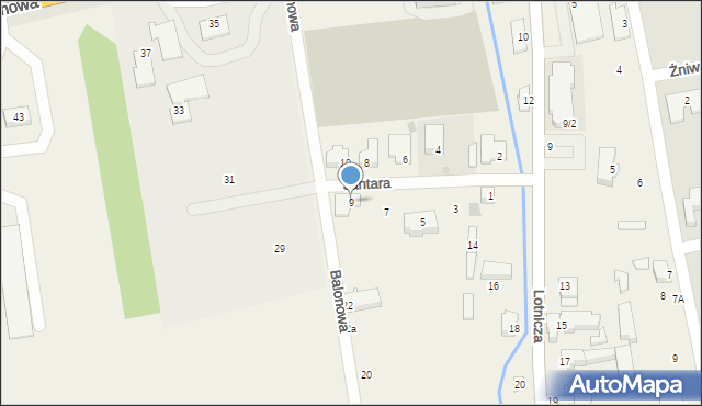 Strzyżewice, Jantara, 9, mapa Strzyżewice