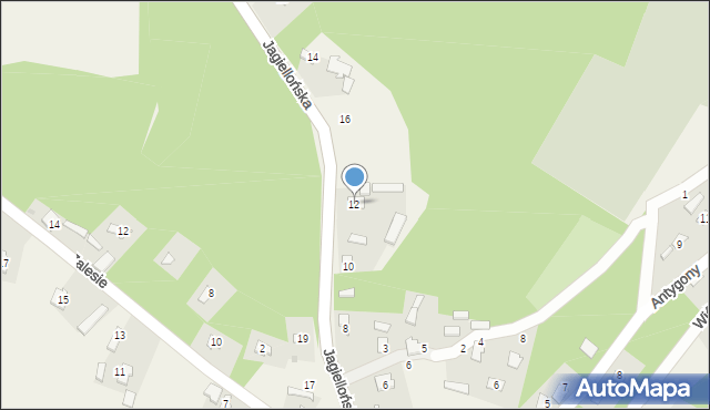 Strzyżów, Jagiellońska, 12, mapa Strzyżów