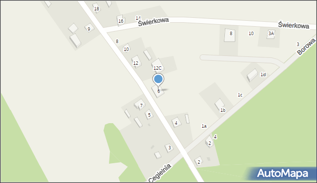 Studzienice, Jagodowa, 6, mapa Studzienice